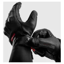 Rękawice miejskie REBELHORN DEFENDER BLACK/RED czarny czerwony