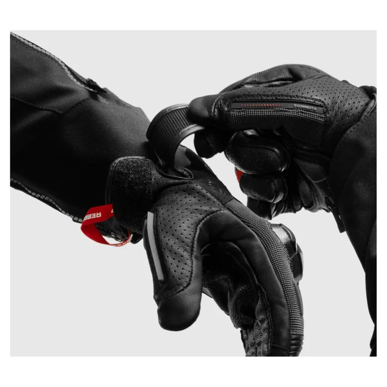 Rękawice miejskie REBELHORN DEFENDER BLACK/RED czarny czerwony