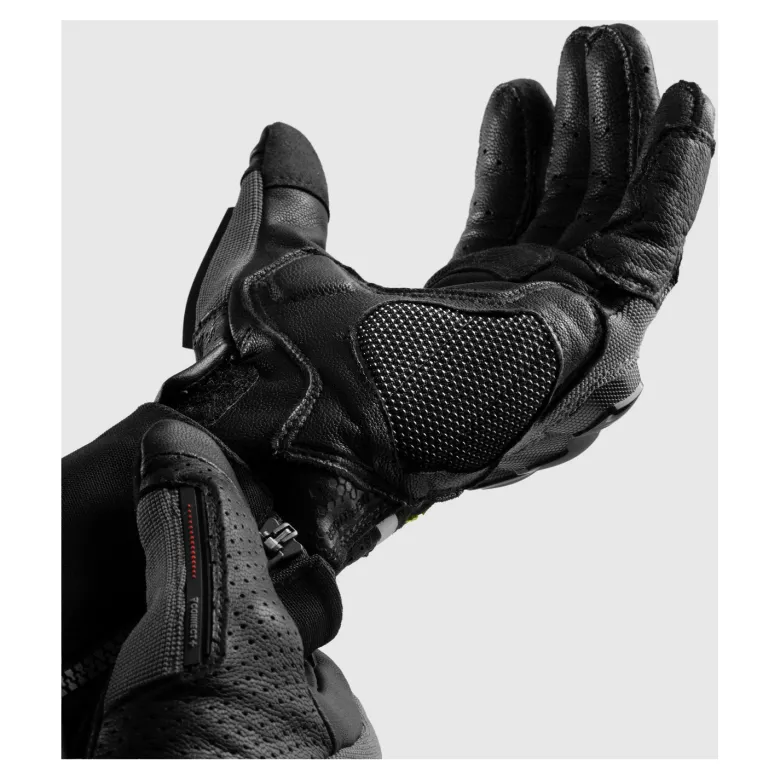 Rękawice miejskie REBELHORN DEFENDER BLACK/GREY/FLUO YELLOW czarny szary żółty fluo