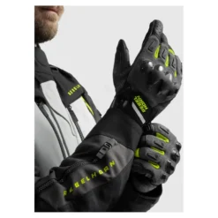 Rękawice miejskie REBELHORN DEFENDER BLACK/GREY/FLUO YELLOW czarny szary żółty fluo