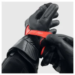Rękawice miejskie REBELHORN VIPER BLACK/GREY/FLUO RED czarny szary czerwony fluo