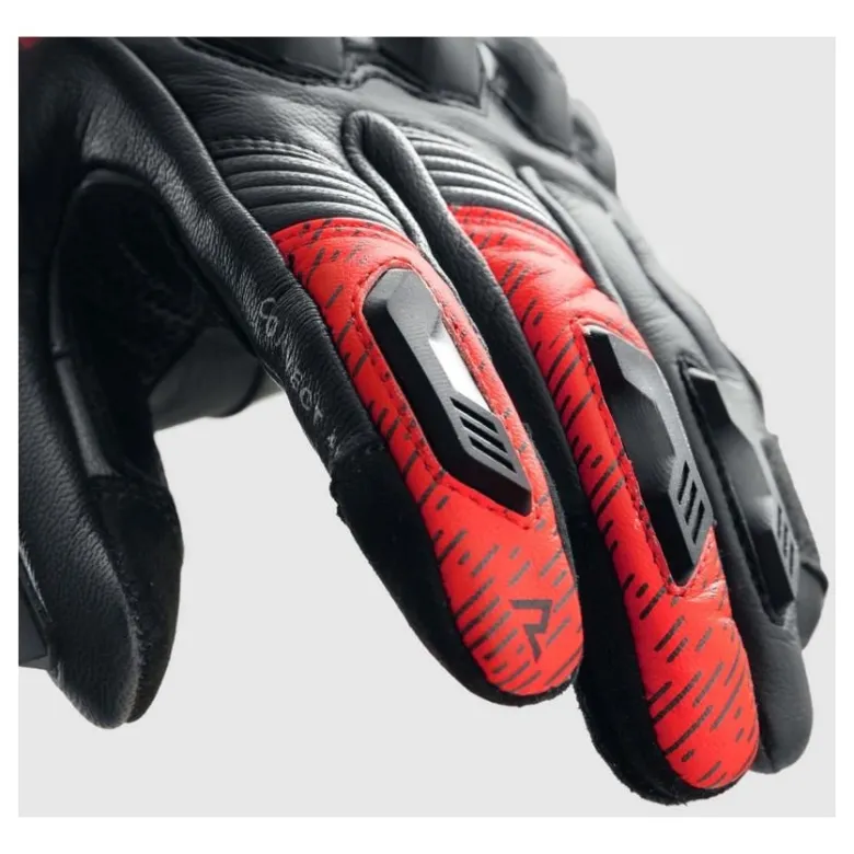 Rękawice miejskie REBELHORN VIPER BLACK/GREY/FLUO RED czarny szary czerwony fluo
