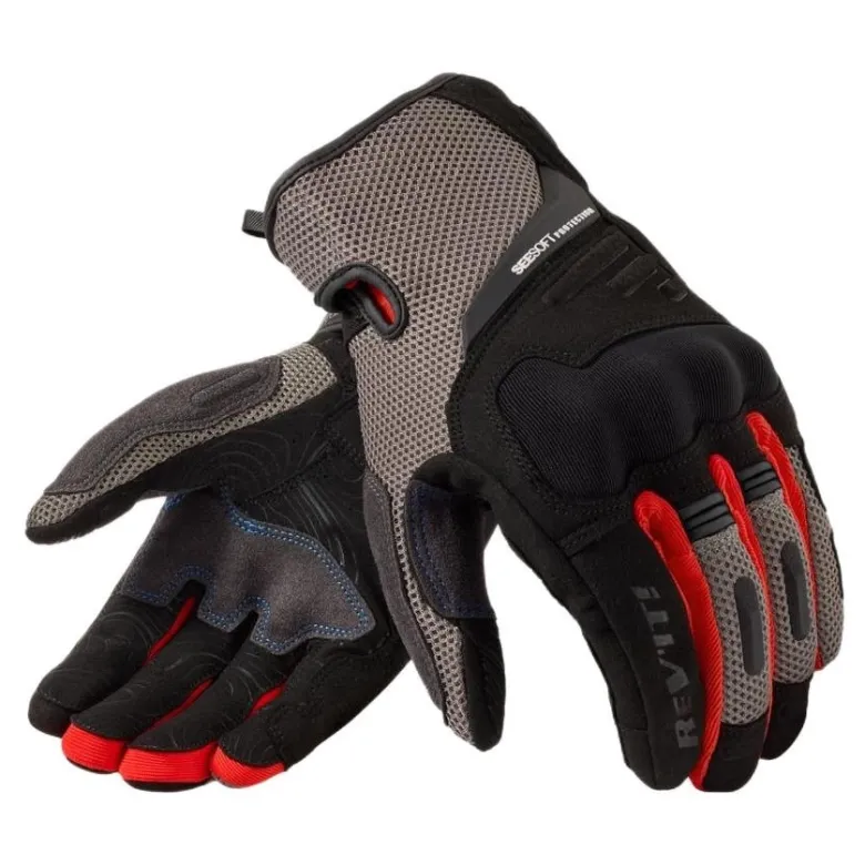 Rękawice miejskie REVIT CAVERN GREY/RED szary czerwony czarny
