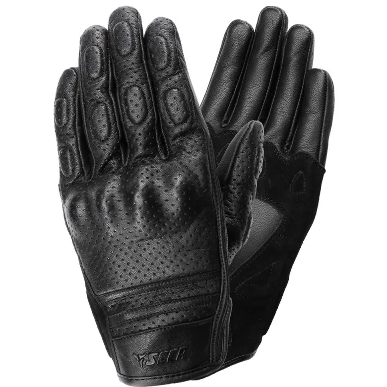 Rękawice miejskie SECA TABU II PERFORATED BLACK czarny