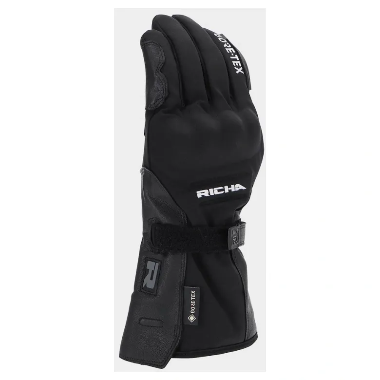 Rękawice ocieplane i wodoodporne RICHA ICE POLAR GORE-TEX BLACK czarny