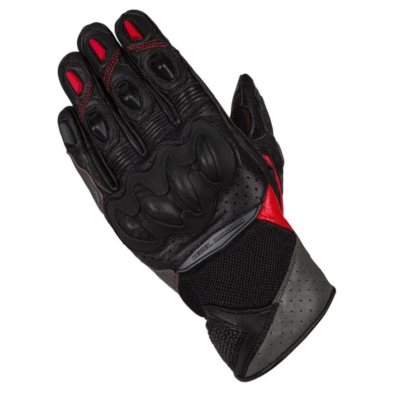 Rękawice sportowe damskie REBELHORN FLUX II LADY BLACK/FLO RED czarny szary czerwony fluo