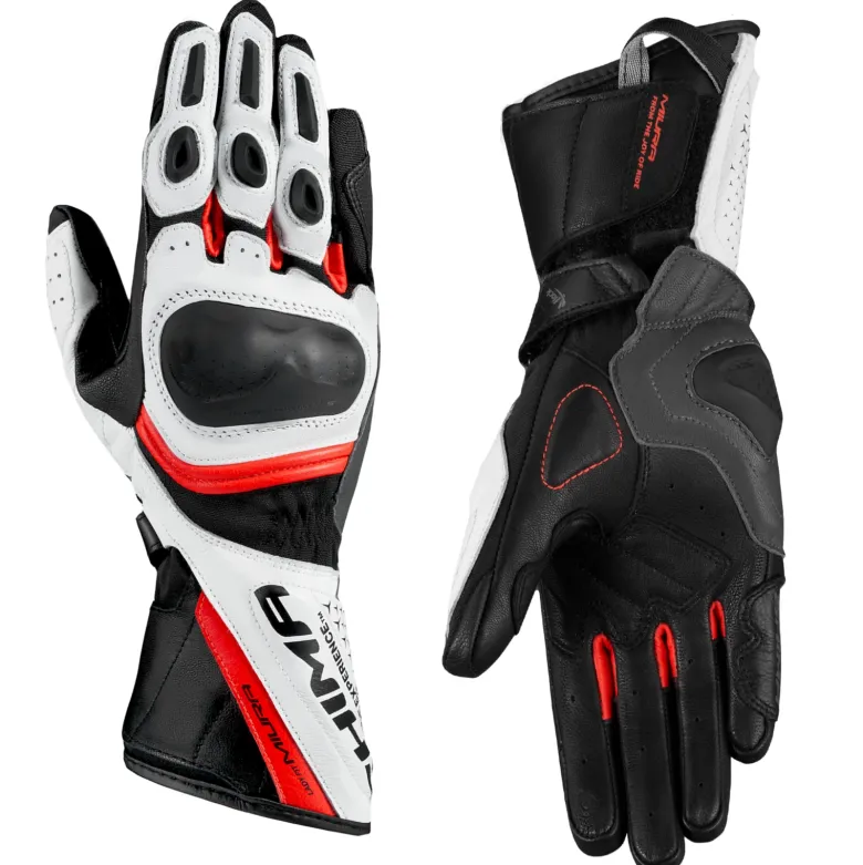 Rękawice sportowe damskie SHIMA MIURA RED FLUO czarny biały czerwony fluo