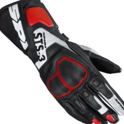Rękawice sportowe damskie SPIDI STS-3 LADY RED czarny biały czerwony