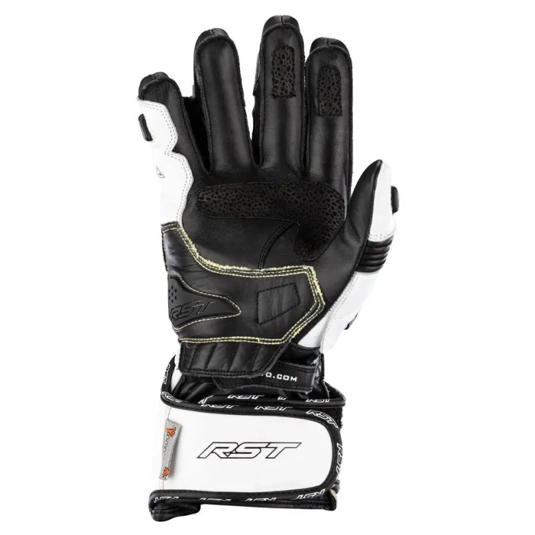 Rękawice sportowe RST TRACTECH EVO 4 CE WHITE/WHITE/BLACK biały czarny