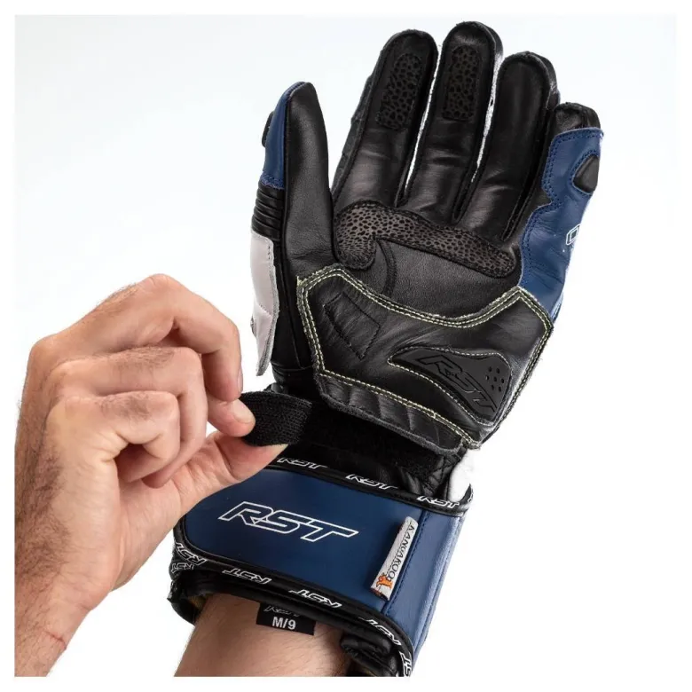 Rękawice sportowe RST TRACTECH EVO 4 CE BLUE/WHITE/BLACK biały czarny niebieski