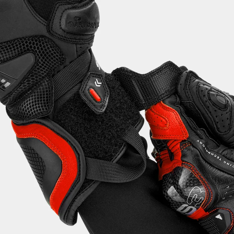 Rękawice sportowe SHIMA RS-3 RED FLUO czarny czerwony fluo