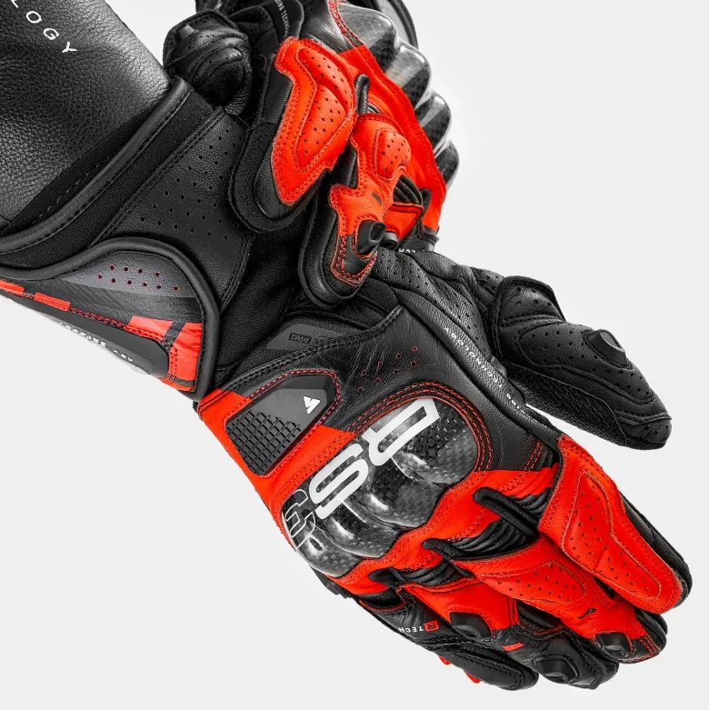 Rękawice sportowe SHIMA RS-3 RED FLUO czarny czerwony fluo