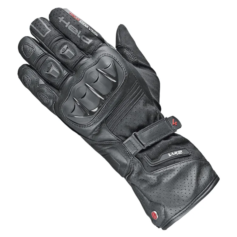 Rękawice szosowo-turystyczne HELD AIR N DRY II GORE-TEX SHORT BLACK czarny