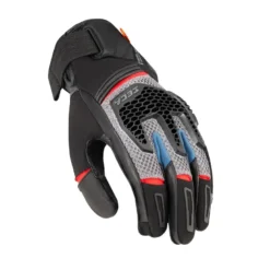 Rękawice szosowo-turystyczne SECA GRAVEL GREY/BLUE/RED szary niebieski czerwony