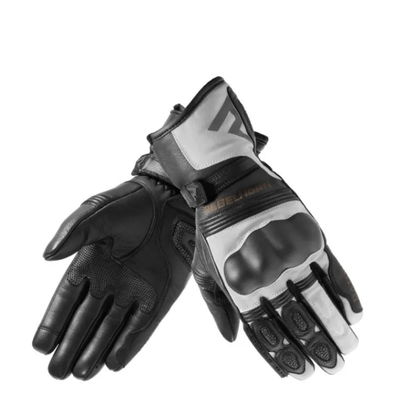 Rękawice szosowo-turystyczne damskie REBELHORN PATROL LADY BLACK/GREY czarny szary