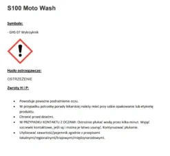 ŚRODEK W ŻELU DO CZYSZCZENIA MOTOCYKLA S100 TOTAL REINIGER PLUS/TOTAL CLEANER PLUS 750ML