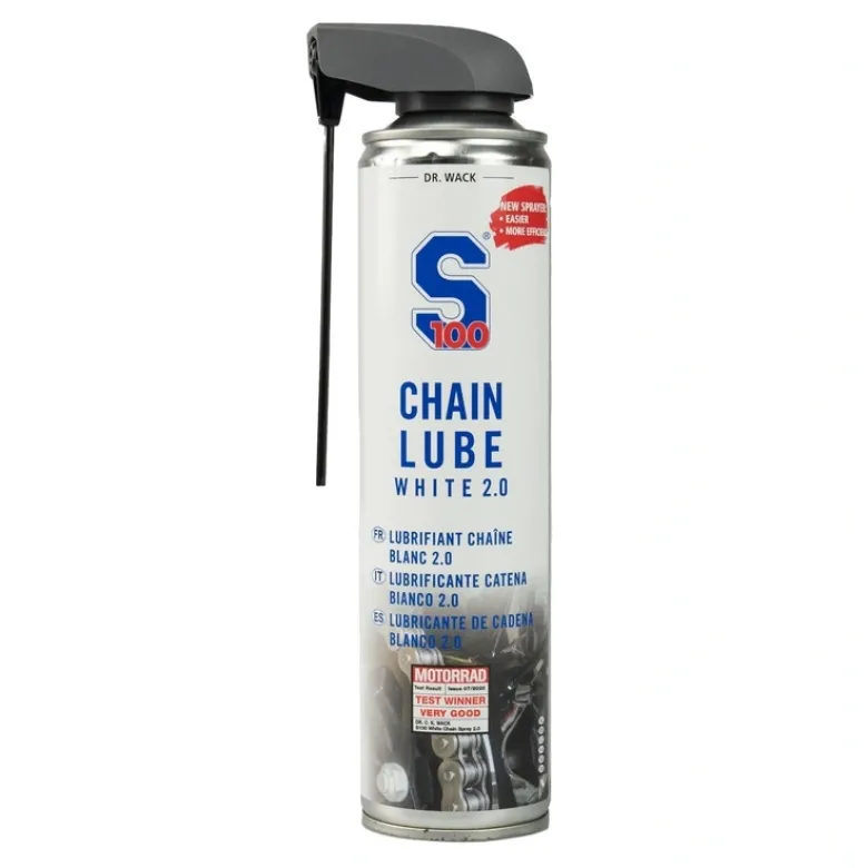 SMAR DO ŁAŃCUCHA W SPRAYU S100 CHAIN LUBE WHITE 400ML