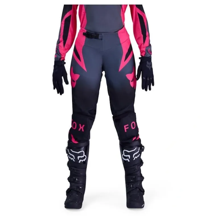 Spodnie cross damskie FOX LADY 180 SHIELD BLACK/PINK czarny różowy