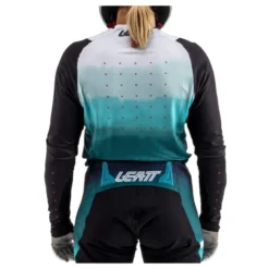 Spodnie cross damskie LEATT MOTO 4.5 LADY MARINE niebieski czarny biały