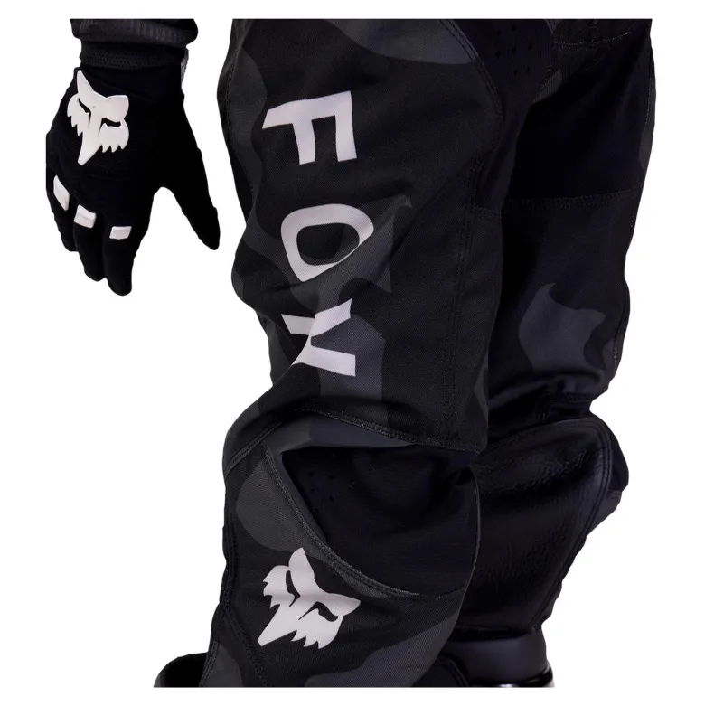 Spodnie cross dziecięce FOX JUNIOR 180 BNKR BLACK CAMO czarny szary
