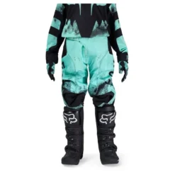 Spodnie cross dziecięce FOX JUNIOR 180 KAIROS TURQUOISE czarny zielony niebieski