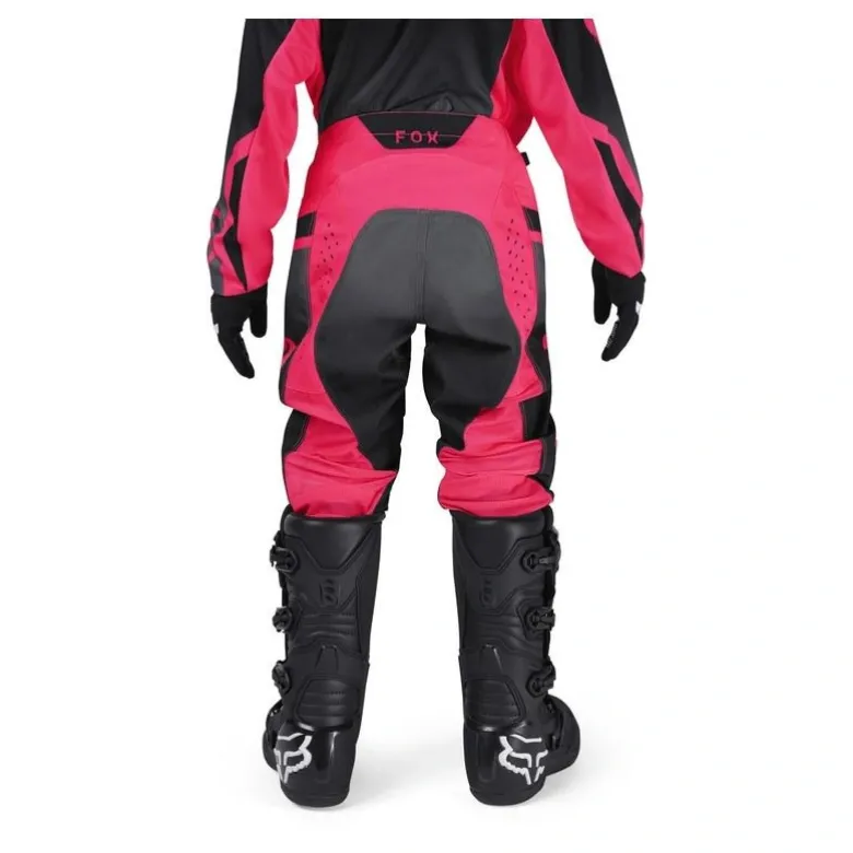 Spodnie cross dziecięce FOX JUNIOR GIRLS 180 SHIELD BLACK/PINK czarny różowy