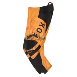 Spodnie cross dziecięce FOX JUNIOR 180 KAIROS TANGERINE czarny żółty
