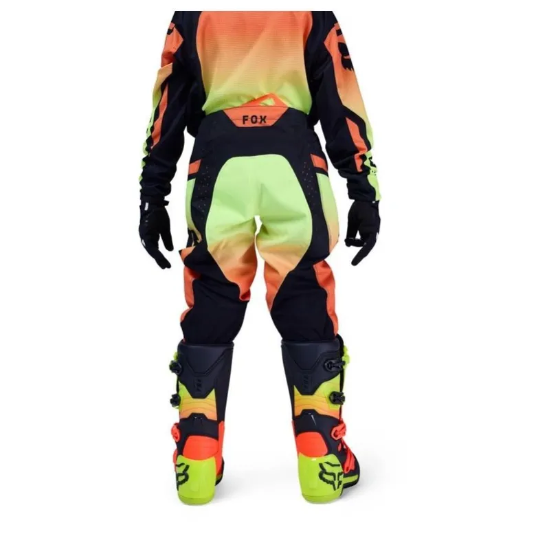 Spodnie cross dziecięce FOX JUNIOR 180 SHIELD FLUO YELLOW żółty fluo