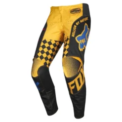 Spodnie cross FOX 180 CZAR BLACK/YELLOW czarny żółty niebieski