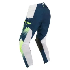 Spodnie cross FOX 180 FLORA DARK INDIGO granatowy żółty fluo
