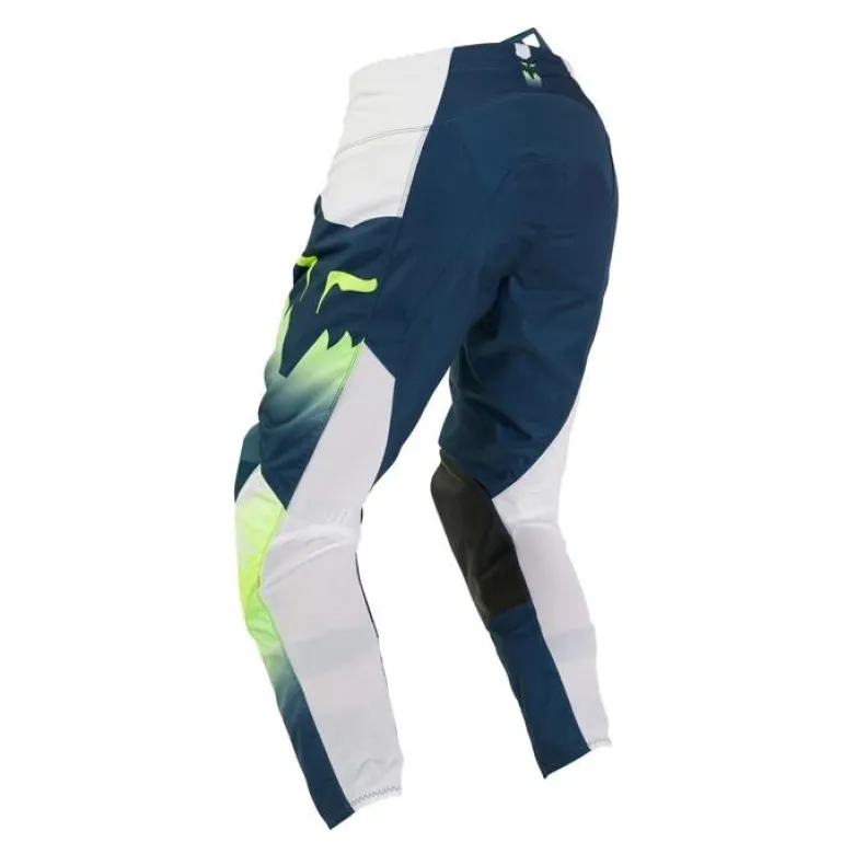 Spodnie cross FOX 180 FLORA DARK INDIGO granatowy żółty fluo