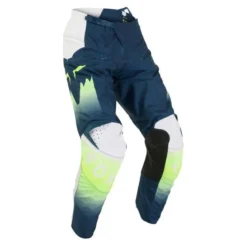 Spodnie cross FOX 180 FLORA DARK INDIGO granatowy żółty fluo