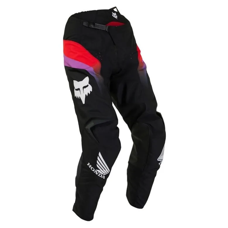 Spodnie cross FOX 180 HONDA MULTI czarny czerwony fioletowy