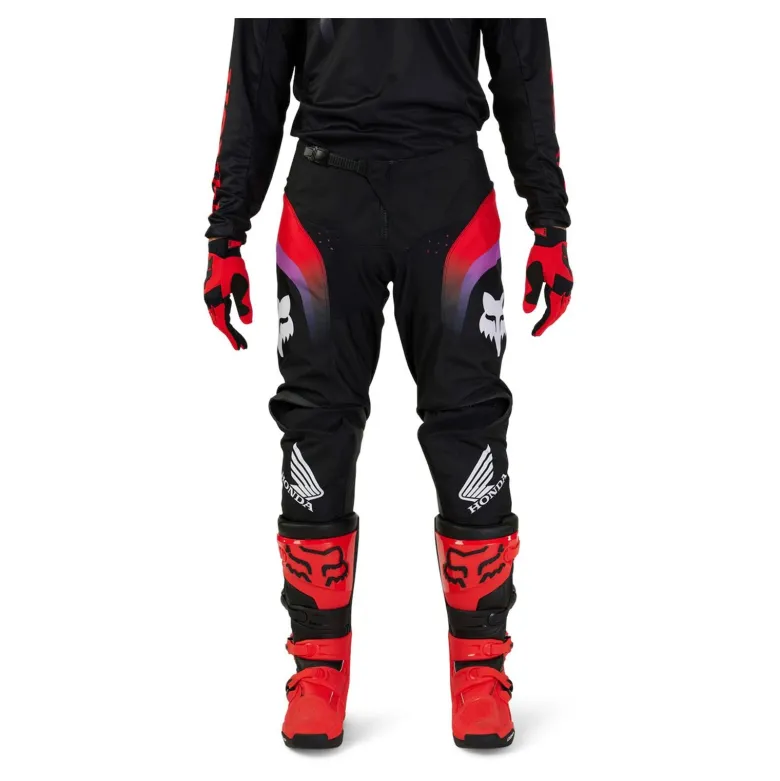 Spodnie cross FOX 180 HONDA MULTI czarny czerwony fioletowy