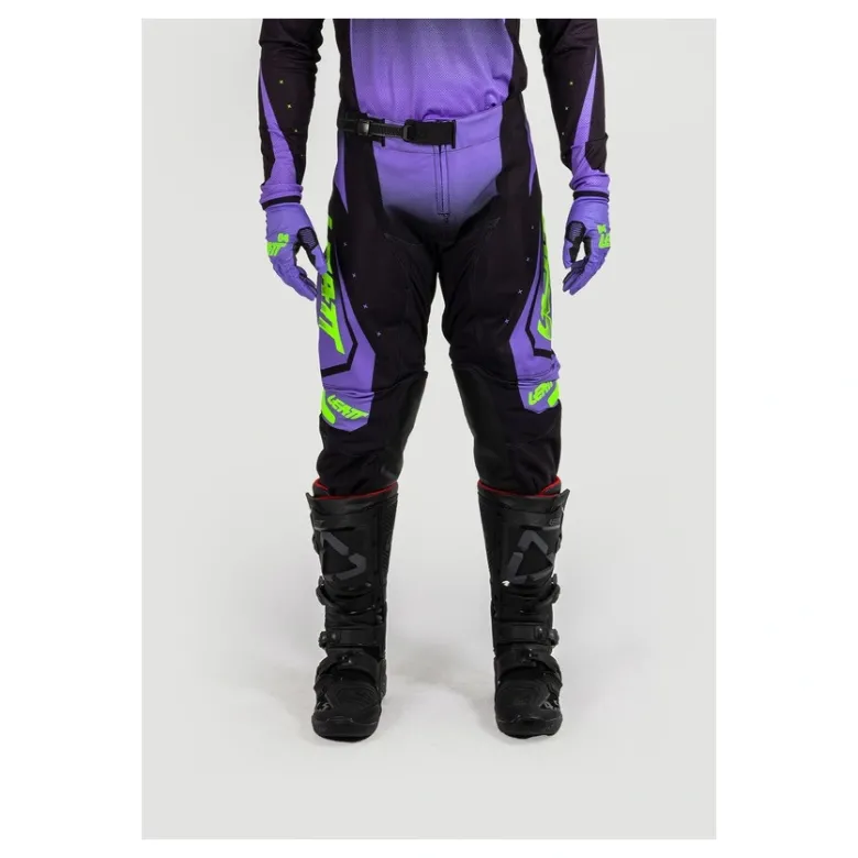 Spodnie cross LEATT MOTO 4.5 ARGON czarny niebieski