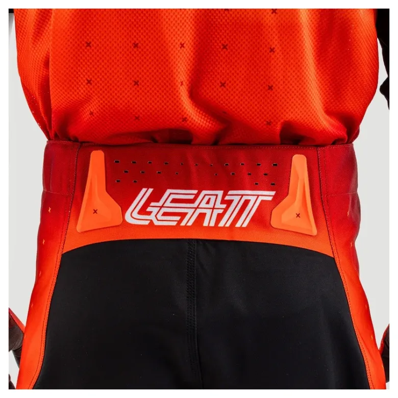 Spodnie cross LEATT MOTO 4.5 GLAMIS czerwony żółty pomarańczowy czarny biały