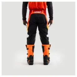 Spodnie cross LEATT MOTO 4.5 GLAMIS czerwony żółty pomarańczowy czarny biały