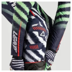 Spodnie cross LEATT MOTO 5.5 I.K.S. MATCHA zielony czarny biały