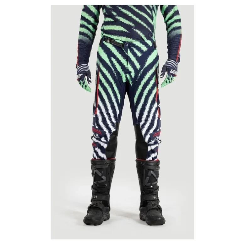 Spodnie cross LEATT MOTO 5.5 I.K.S. MATCHA zielony czarny biały