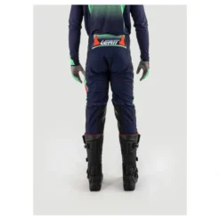 Spodnie cross LEATT MOTO 4.5 MATCHA zielony granatowy czerwony