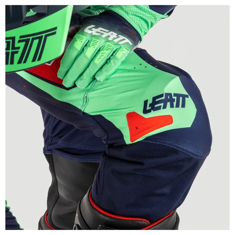 Spodnie cross LEATT MOTO 4.5 MATCHA zielony granatowy czerwony