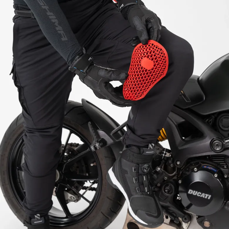Spodnie motocyklowe SHIMA AKIRA BLACK czarny