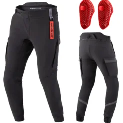 Spodnie motocyklowe SHIMA AKIRA BLACK czarny