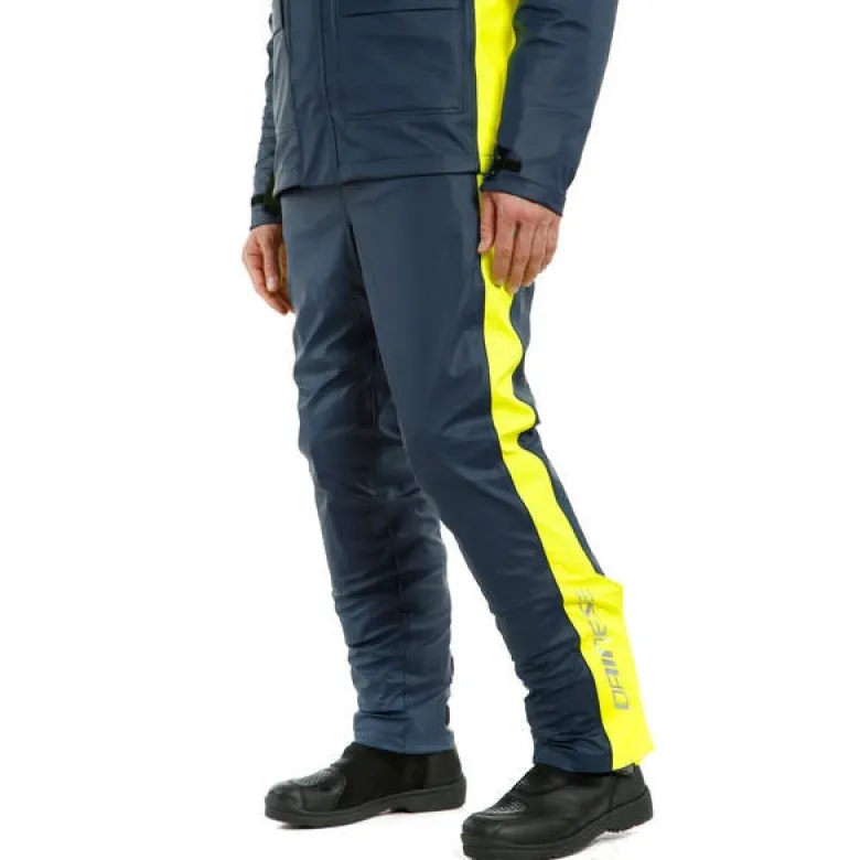 Spodnie przeciwdeszczowe DAINESE STORM 2 niebieski żółty fluo
