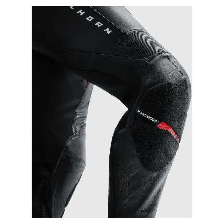 Spodnie skórzane damskie REBELHORN DIVA BLACK/RED czarny czerwony
