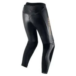 Spodnie skórzane damskie REBELHORN REBEL LADY BLACK/GOLD czarny złoty