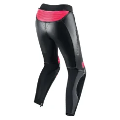 Spodnie skórzane damskie REBELHORN REBEL LADY BLACK/PINK czarny różowy