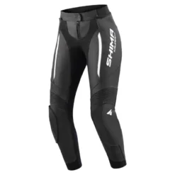 Spodnie skórzane damskie SHIMA MIURA 2.0 BLACK/WHITE czarny biały
