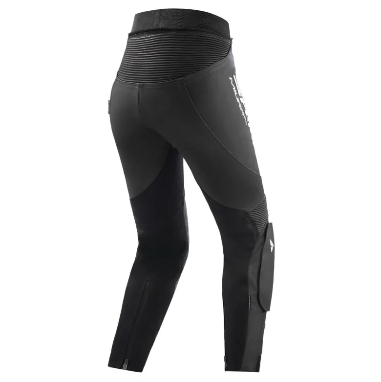Spodnie skórzane damskie SHIMA MIURA 2.0 BLACK/WHITE czarny biały
