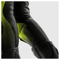 Spodnie skórzane REBELHORN INFERNO BLACK/WHITE/FLUO YELLOW czarny biały żółty fluo